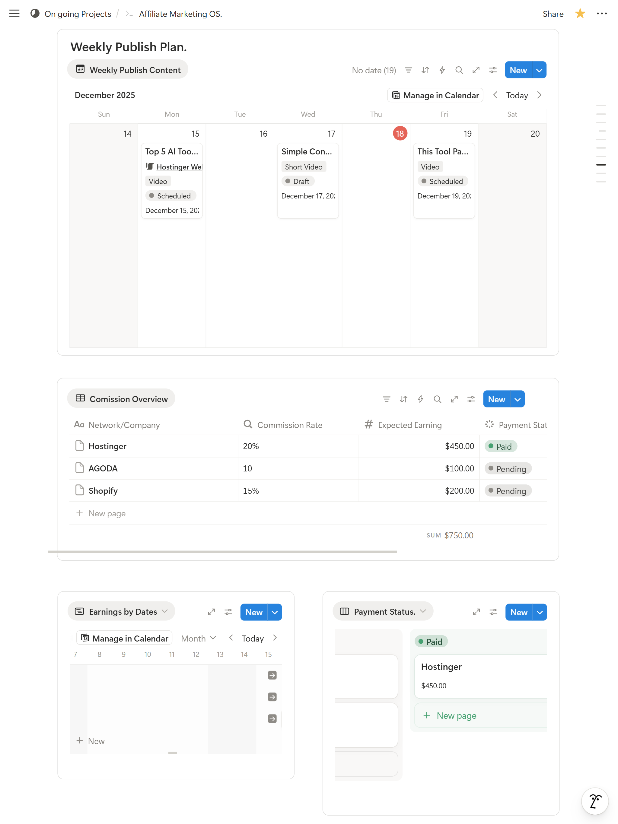 Affiliate Marketing OS — Pro / Operator Edition. – All-in-One Notion System for Scalable Affiliate Income preview