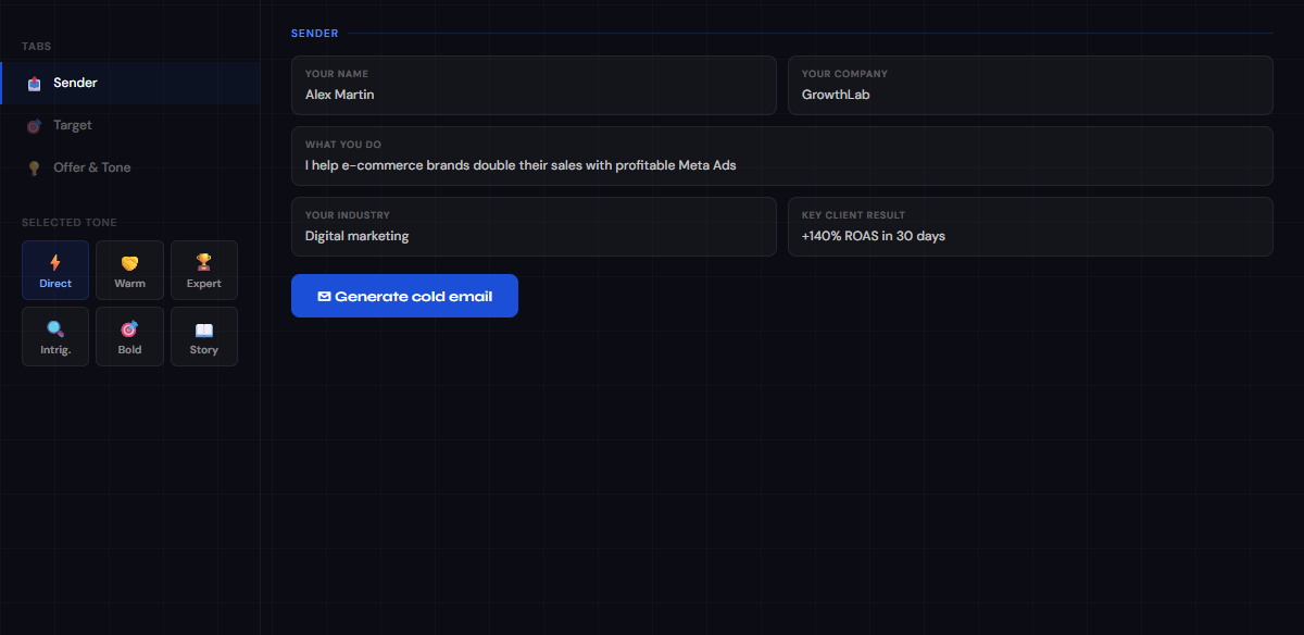 ColdCraft AI — Cold Email Generator that Gets Replies preview