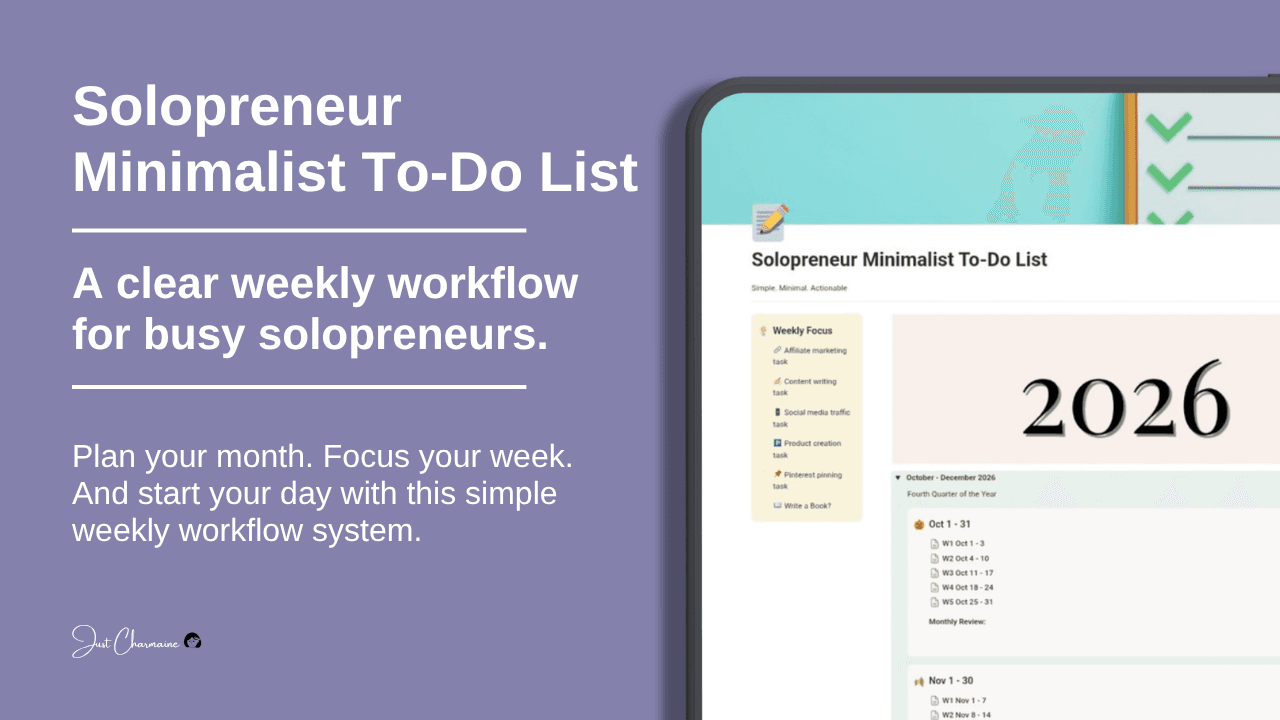 Notion Minimalist To-Do List preview