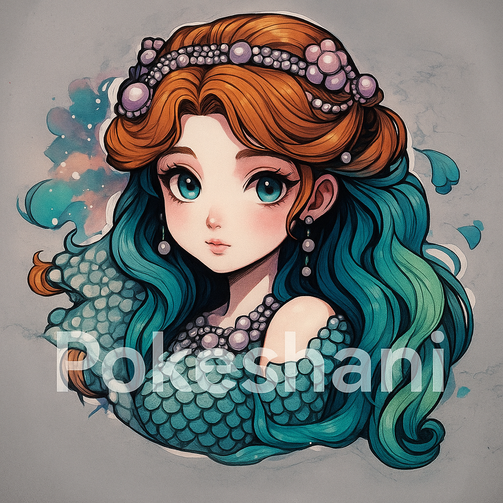 Mystic Mermaid Princess – Fantasy Art Portrait