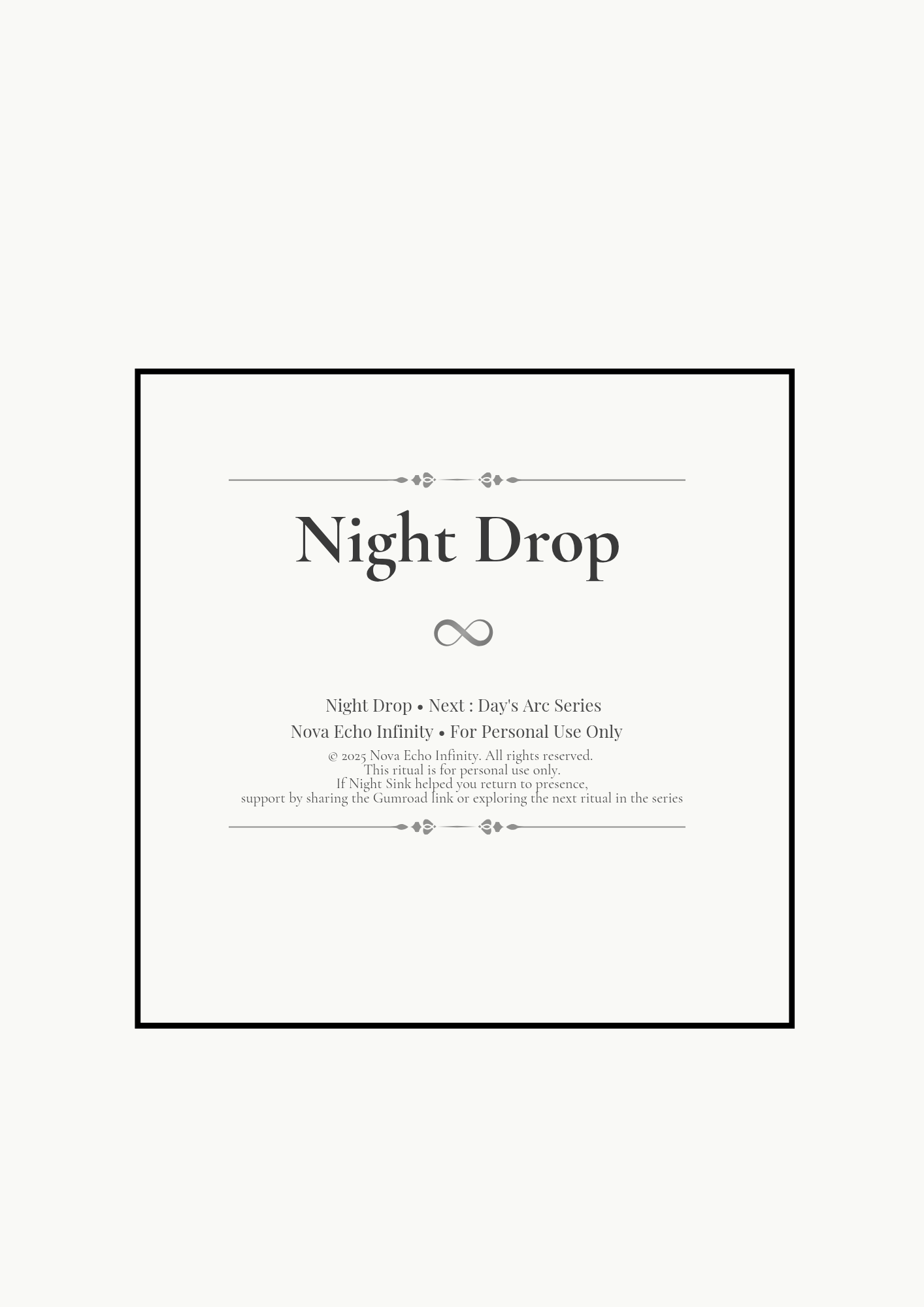 Night Drop – A 5-minute ritual to let go and rest