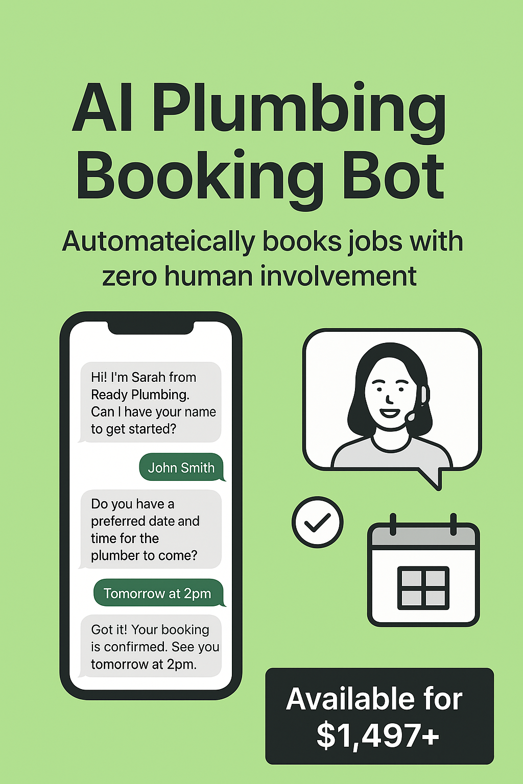 AI Plumbing Booking Bot – Fully Automated