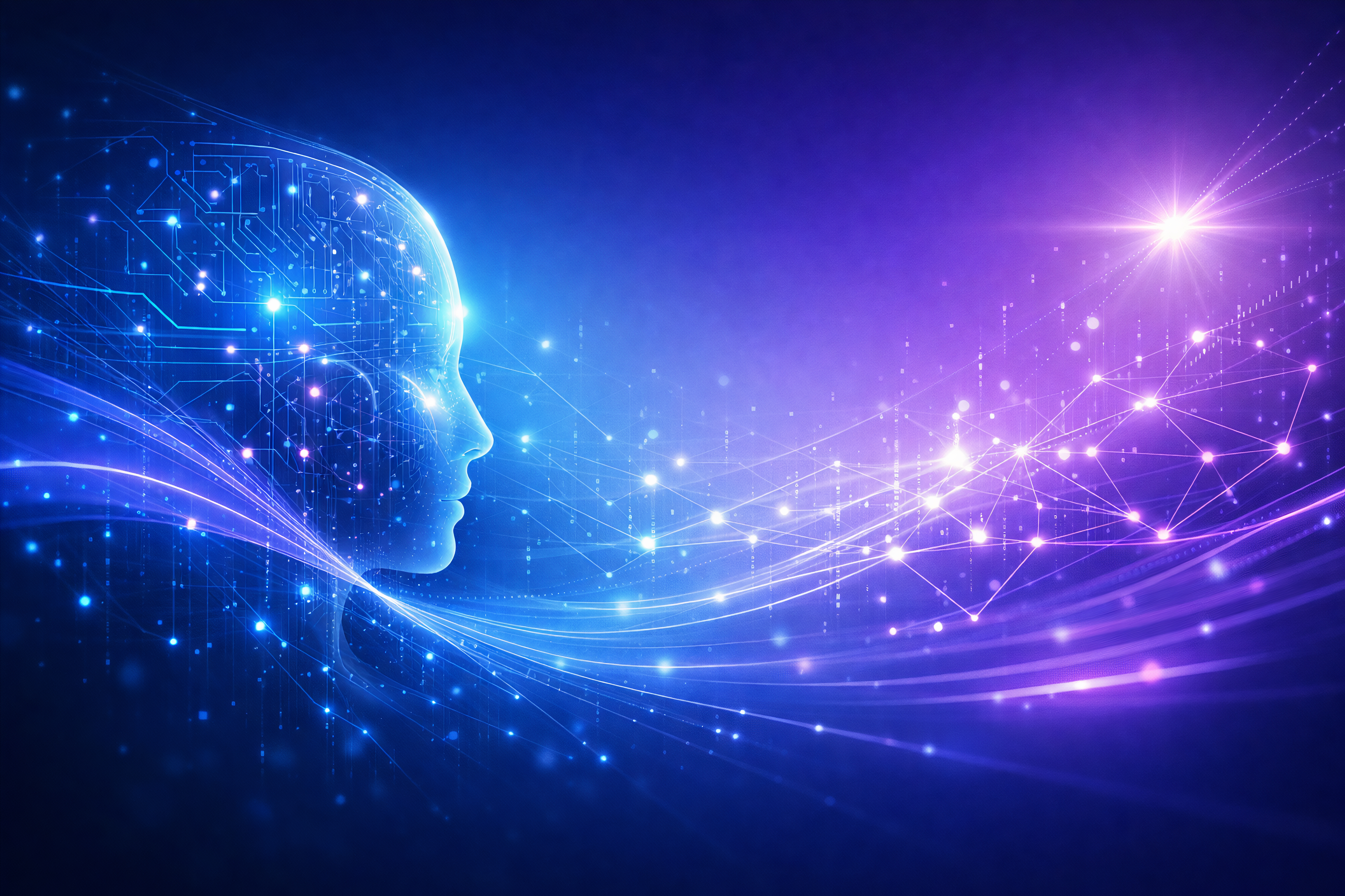 Abstract AI Technology Background for Corporate Presentation