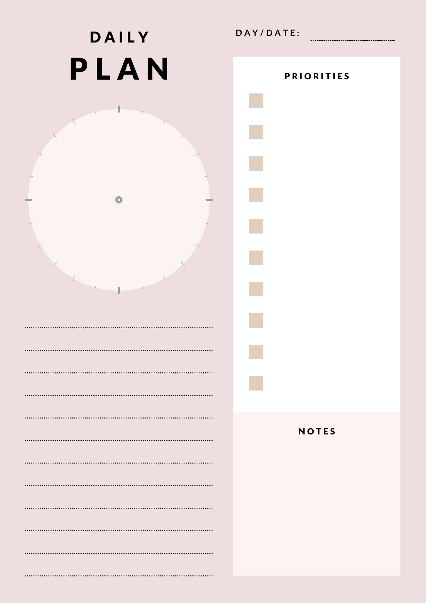 Planner Template