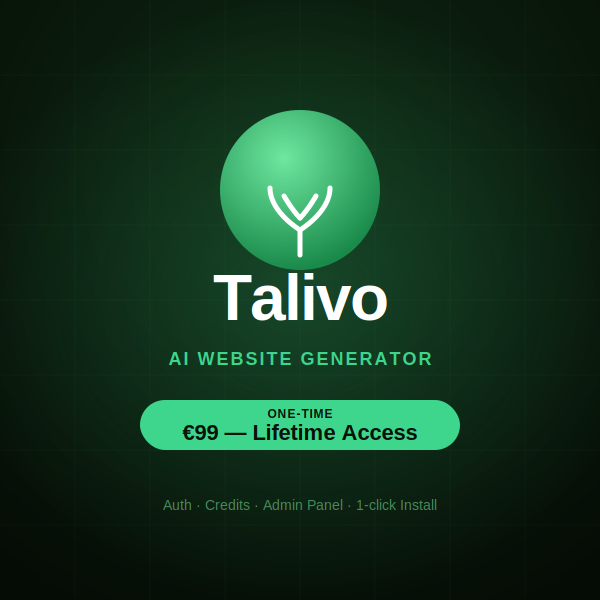 Talivo - AI Website Generator