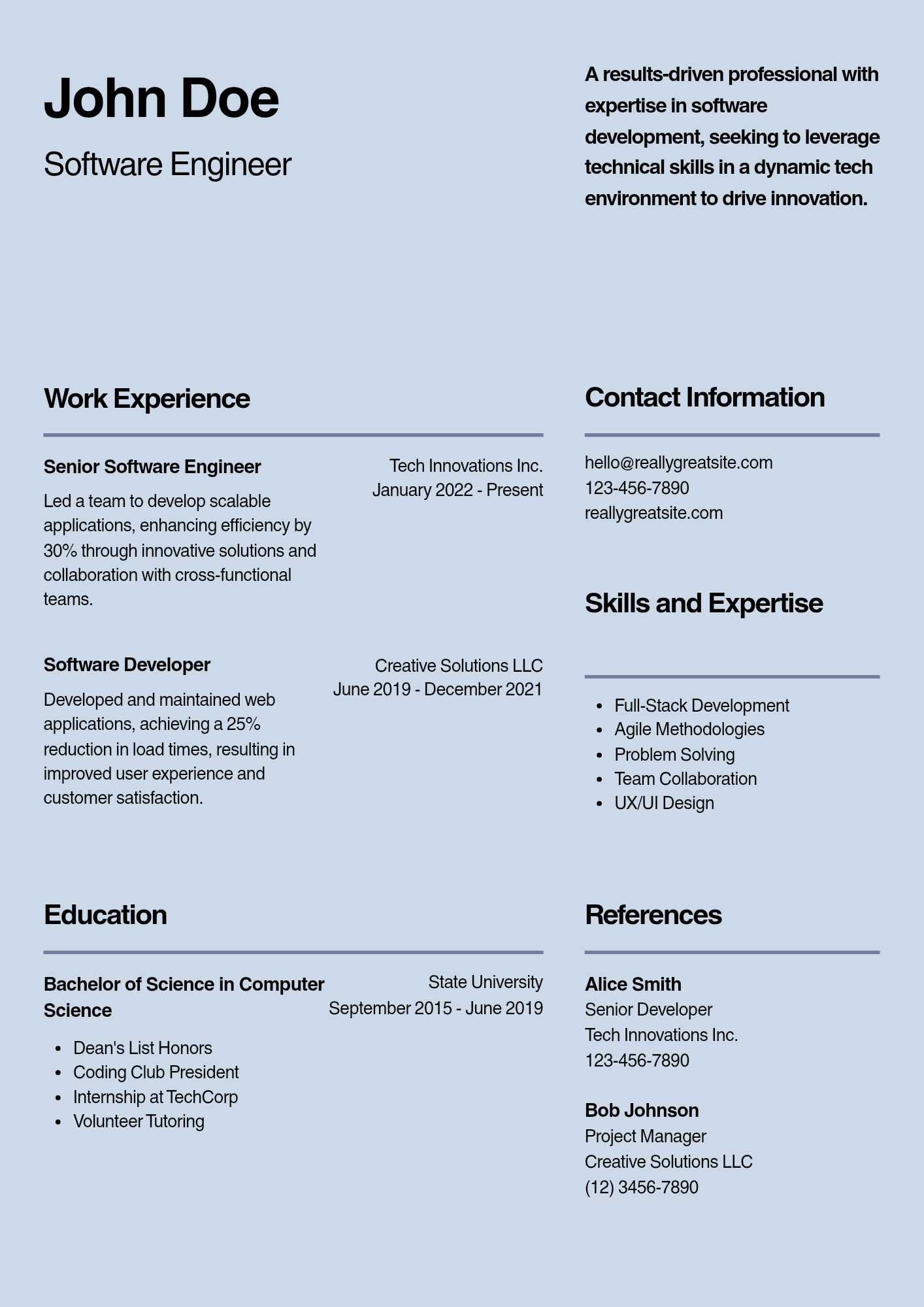 ATS proof universal Resume Templates 