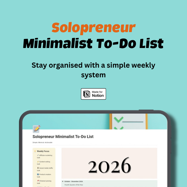 Notion Minimalist To-Do List