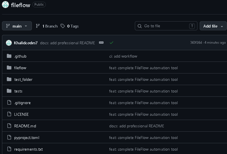 Automated File Organizer & Folder Cleaner (Python Source Code)